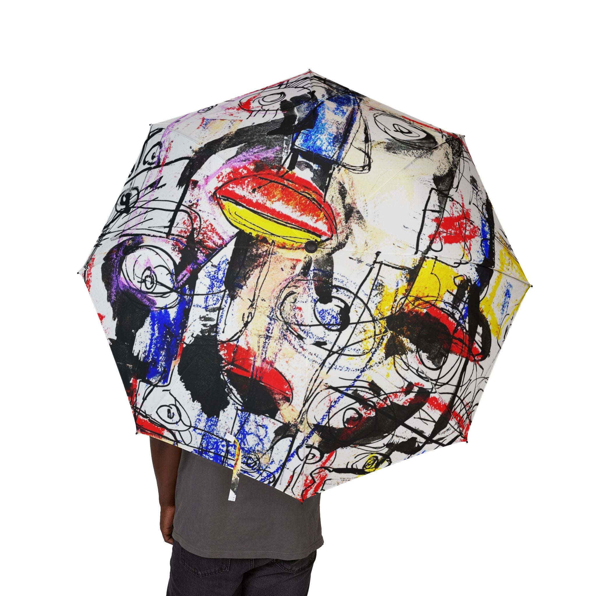 Abstract Faces Art Foldable Umbrella