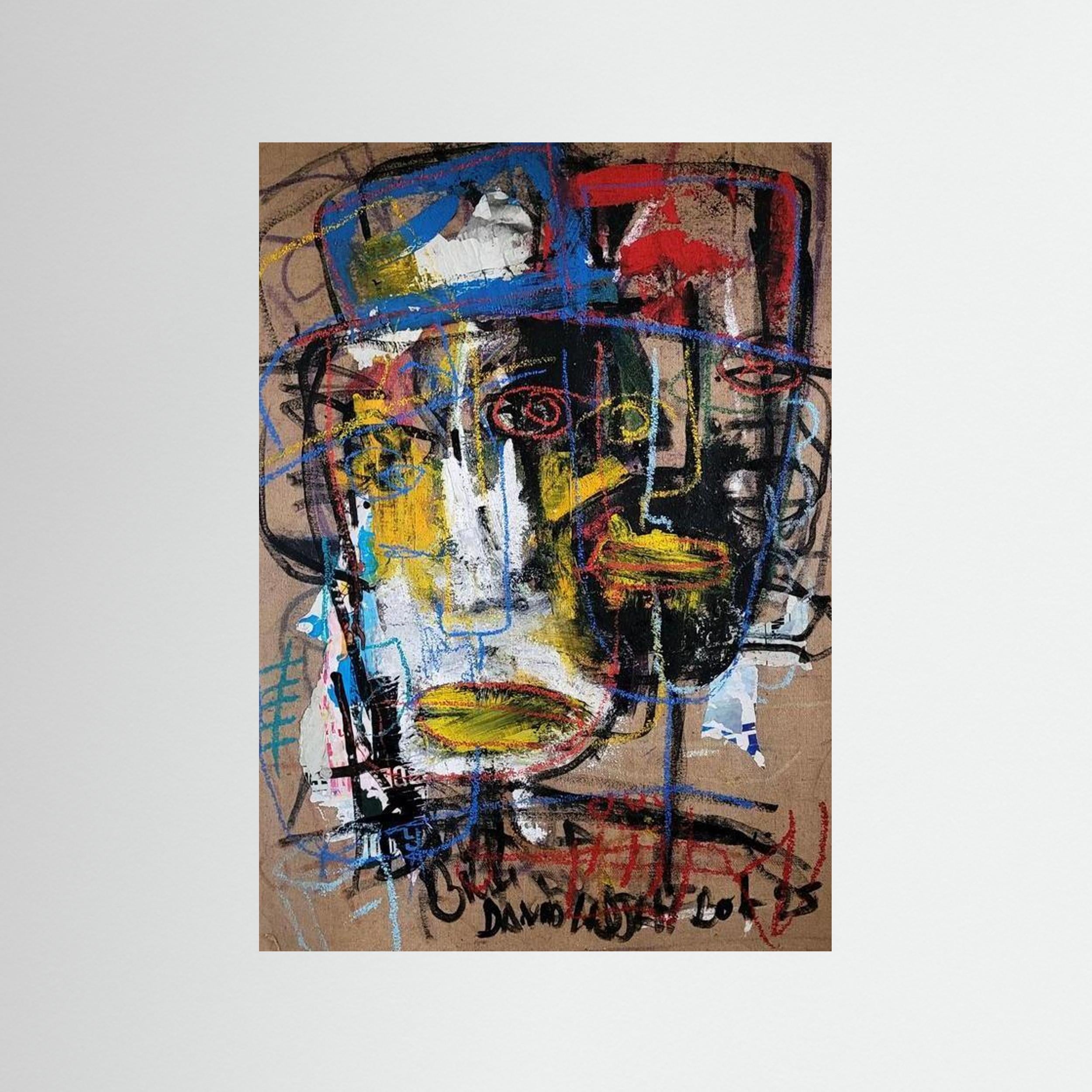 affiche  reproduction de david ladjah bolo